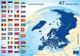 map of 47 Council of Europe members